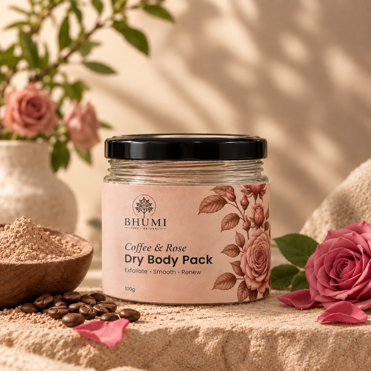 Coffee & Rose Dry Body Pack