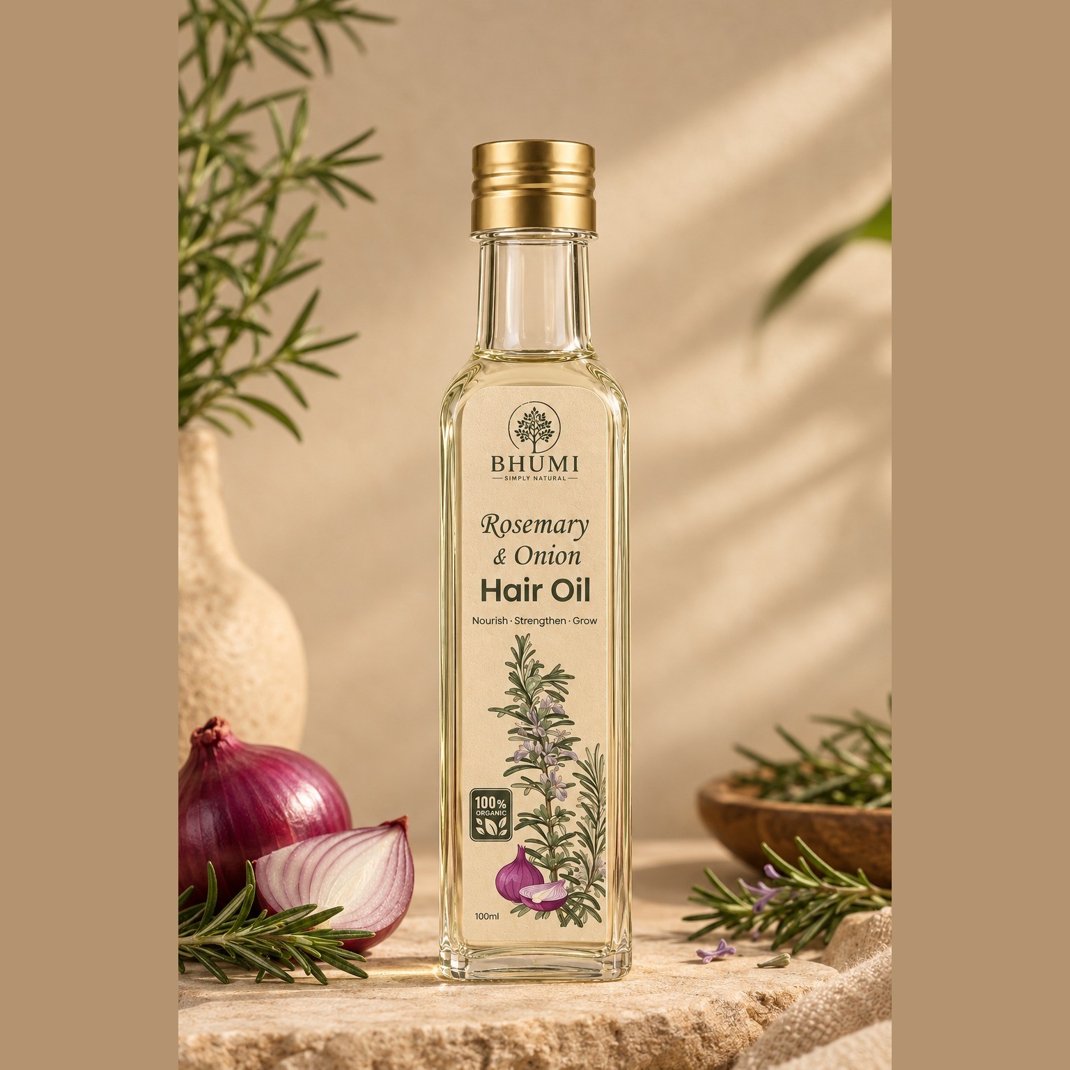 Rosemary & Onion Hair Oil